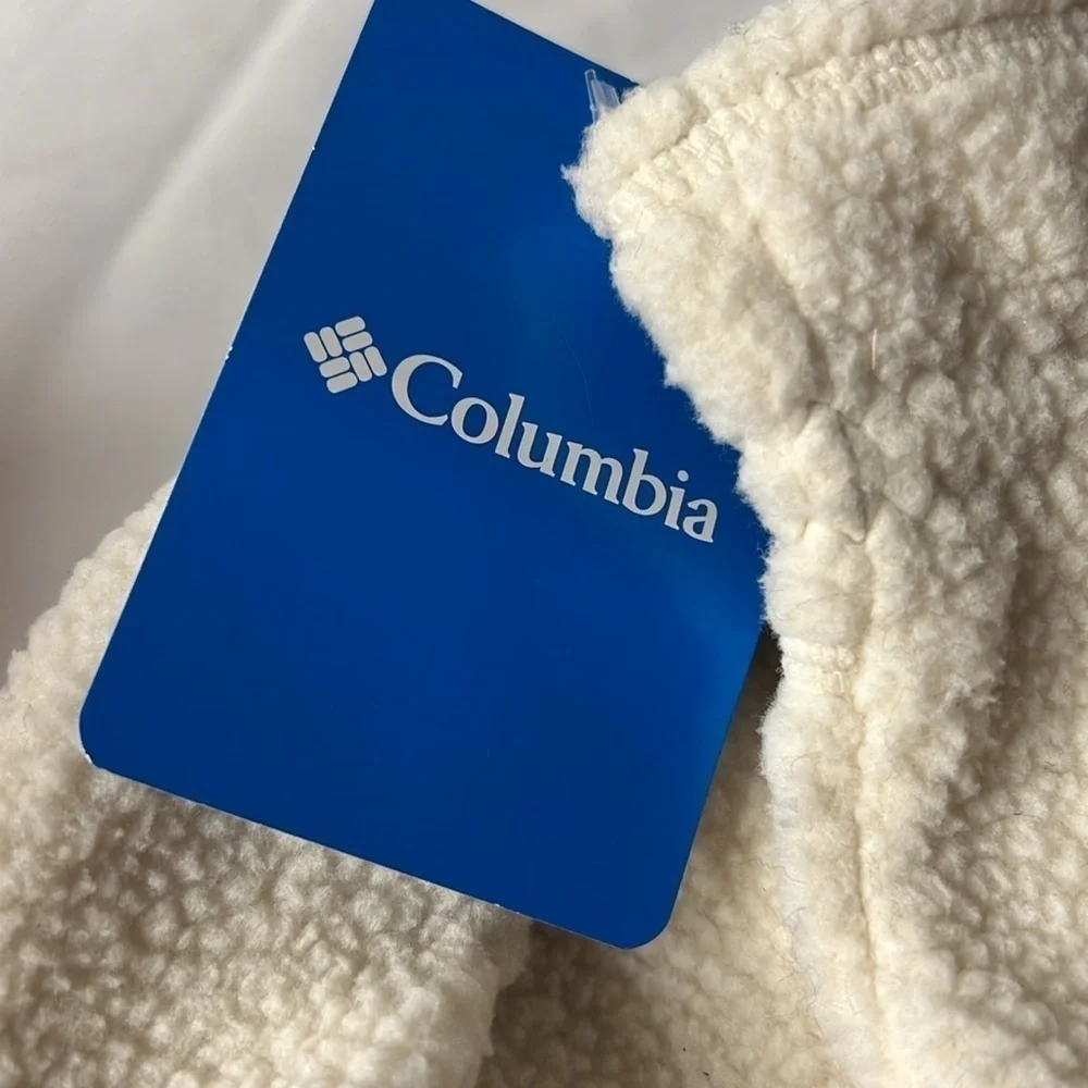 Columbia Boulder‎ Springs Cream Ivory Hat and Gloves Set Youth Medium
